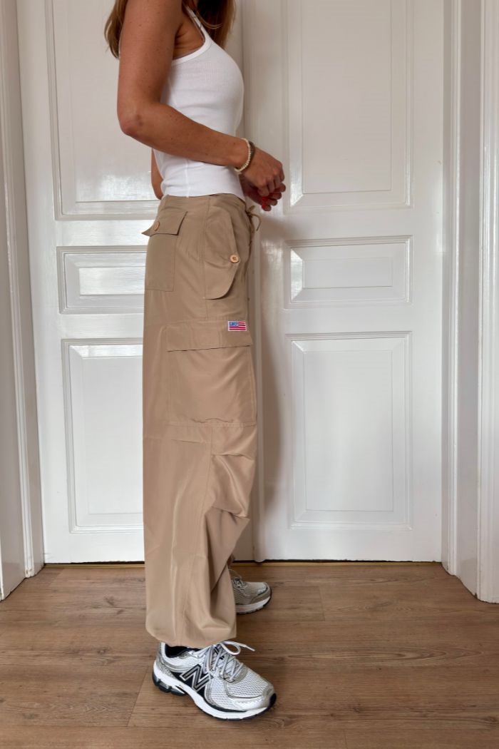 UFO, Silky Flap Pocket pants, Khaki